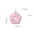 Adorno navideño de dona rosa con purpurina, medidas 10x9,5x4cm para el árbol - Dona / Donut rosa