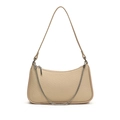 Beigefarbene gewebte Umhängetasche stilvolle Dumpling Tasche PU Leder Handtasche Alltag - Aprikose