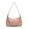 Rosa gewebte Schultertasche, trendige elegante Damen Hobo Tasche mit Silberkette. - Gelee Rosa