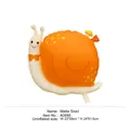 Ballon en forme d'escargot mat pour décoration de fête d'anniversaire 59x61.5cm - Escargot Mat (A0695) / Orange