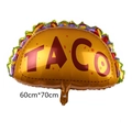 Giant Taco foil balloon for Mexican parties, 60cm by 70cm decoration for celebrations - Burrito