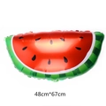 Watermelon slice foil balloon 48x67cm for party decoration with vibrant red and green colors - Watermelon