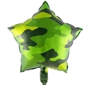 Palloncino in alluminio a forma di stella con motivo mimetico per decorazioni - 18 Pollici Stella Mimetico / Forma di Stella Mimetico