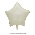Ballon en aluminium de 18 pouces en forme d'étoile blanc crème pour décor de fête - Pentagramme / Motif Vache