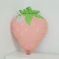 Pink strawberry shaped aluminum foil balloon for birthday party and festive decoration - New CY Matte Strawberry Pink