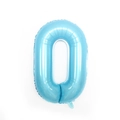 Palloncino numero 0 blu pastello 32 pollici in alluminio per decorazioni di compleanno - 40 Pollici Blu Perlato Numero 0