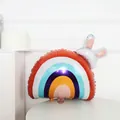 Rainbow Easter balloon with silver rabbit ears for festive party decorations - Rainbow Bunny Head 61x59cm