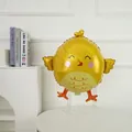 Easter cartoon yellow chick aluminum foil balloon for festive holiday party decoration - Happy Chick 58x57cm