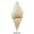 Matte ice cream cone foil balloon for children birthday decor, size 95x42cm - Matte Ice Cream