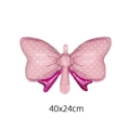 Pink polka dot butterfly foil balloon 40x24cm for girls birthday party decoration - Pink (HS072)