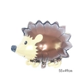 Detailed view of hedgehog foil balloon with 55x49cm dimensions for party decoration - Hedgehog