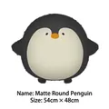 Matte round penguin plush balloon decoration for kids birthdays, size 54cm x 48cm - Matte Round Penguin