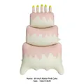 60-inch matte pink three-tier cake balloon for children birthday party decorations - 60-inch Matte Pink Cake