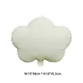 19-inch matte white cloud aluminum film balloon for minimalist party decoration - 19-inch Ins Style Solid Color Cloud