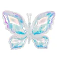 Iridescent laser butterfly balloon with rainbow gradient effect for weddings and parties - Extra Large Iridescent Transparent Butterfly