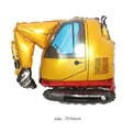 Grande palloncino in alluminio a forma di escavatore per feste a tema cantiere, 75x63cm - Escavatore