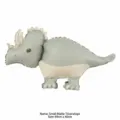 Small matte grey-green triceratops balloon for retro birthday scene decoration - Small Matte Triceratops / 69cmx40cm