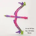 Detailed view of inflatable foil bow and arrow set with dimensions 100cm and 73cm - Bow and Arrow Set / Phantom Purple