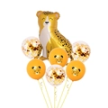 Cartoon Leopard Folienballon Set mit orangen Latexballons für Jungen Geburtstagsparty - Simuliertes Leopard-Set 3
