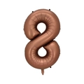 Ballon chiffre 8 en aluminium or rose pour décoration de fête d'anniversaire 40 pouces - Nombre 8 (Vrac)