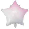 Pink and blue gradient star-shaped foil balloon for birthday party and festive decoration - 18-inch Pink White Gradient Star