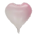 Heart-shaped ombre pink aluminum foil balloon for birthday and wedding party decor - 18-inch Pink White Gradient Heart