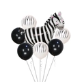 Set festa a tema zebra con palloncino in alluminio e palloncini in lattice coordinati - Set Zebra Simulato 2