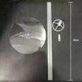 Componenti dettagliati di un supporto per palloncini in plastica da 35 cm per tavoli - Stile da Tavolo