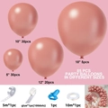 Morandi dusty pink balloon arch kit with 85 latex balloons in assorted sizes for party decor - Retro Pink