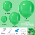 Kit arche de ballons macaron vert 110 pièces avec ballons en latex de tailles variées - Vert