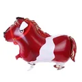 Red and white farm horse foil balloon 66x43cm for children's birthday party decoration - Walking Brown Horse Balloon