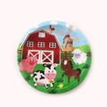 Disposable cartoon farm animal paper plates for kids birthday party decoration - 7 Inch Plate