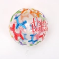Ballon d'anniversaire transparent avec motifs chiots colorés et texte Happy Birthday - Ballon d'Anniversaire Chiot 4D 22 Pouces