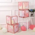 Rose gold LOVE letter balloon boxes for first birthday party and baby shower decor - Rose Gold LOVE (Excluding Balloons)