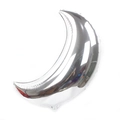 36-inch silver moon-shaped foil balloon with metallic luster for wedding party decoration - 36 Inch / Silver