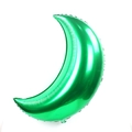 Vibrant green moon-shaped foil balloon with metallic finish for party decoration - 36 Inch / Green