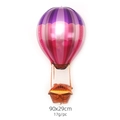 Ballon gonflable 4D montgolfière à rayures violettes et roses pour décoration de fête - Montgolfière Arc-en-ciel Violet Rose