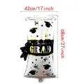 Palloncino laurea a forma di pergamena con scritta Congrats Grad e misure 42x68cm - Diploma
