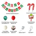 Kit arco palloncini natalizi con striscione Merry Christmas e palloncini a forma di regalo - Catena di Palloncini Natalizi