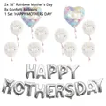Détail du kit ballons pailletés or rose et ballons lettres Happy Mother's Day - Set Happy Mother's Day Coloré