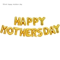 Ballons 16 pouces dorés Happy Mothers Day pour décoration de fête des mères - Bannière de Lettres Happy Mother's Day Or