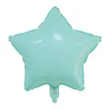 18 inch macaron blue star shaped foil balloon with metallic finish for birthday party - 18 Inch / Macaron Blue