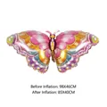 Pink butterfly foil balloon with gradient wings for festival decoration 85x40cm - Pink