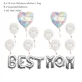 Set palloncini Festa della Mamma oro rosa con lettere Best Mom e palloncini glitter - Set Best Mom Colorato