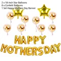 Kit de ballons Happy Mother's Day or rose avec étoiles et ballons à paillettes - Set Happy Mother's Day Or