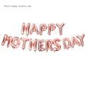 Set de ballons Happy Mother's Day de 16 pouces en or rose pour décoration - Bannière de Lettres Happy Mother's Day Or Rose