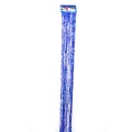 Rideau de franges en aluminium bleu 1m x 10cm pour décoration de fond de fête et anniversaire - Bleu
