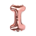 Letter I shaped foil balloon in rose gold finish for party and birthday decoration - 16 Inch Thin-Letter I / Rose Gold