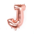 Rose gold 16 inch letter J foil balloon for birthday and wedding party decorations - 16 Inch Thin-Letter J / Rose Gold