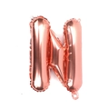 Letter N rose gold aluminum foil balloon for birthday and wedding party decorations - 16 Inch Thin-Letter N / Rose Gold